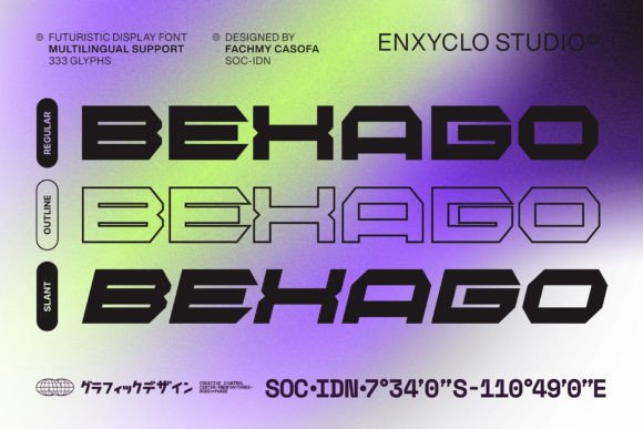 Bexago: A Futuristic Display Font That Elevates Your Visual Identity