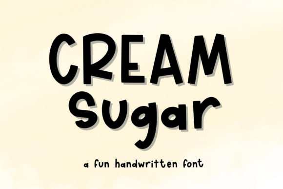Cream Sugar: A Versatile and Stylish Display Font for Creative Projects