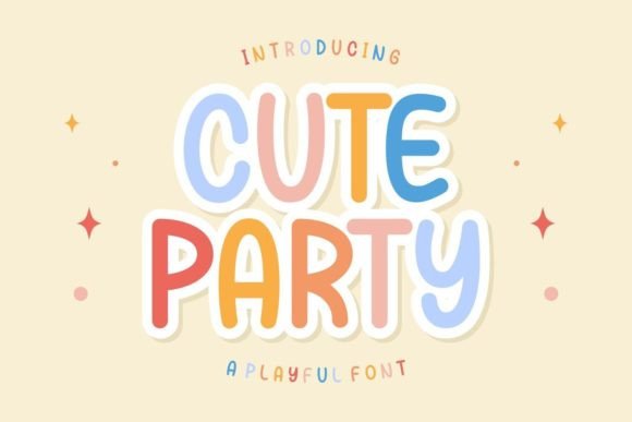 Cute Party: A Bold and Playful Font for Creative Expression