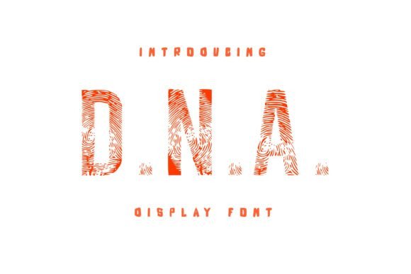 D.n.a: A Bold Display Font for Creative Expression