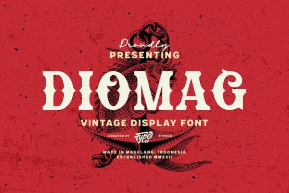 Diomag: A Bold Vintage Font for Modern Design