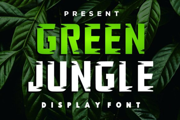 Green Jungle: A Bold and Creative Display Font for Every Project