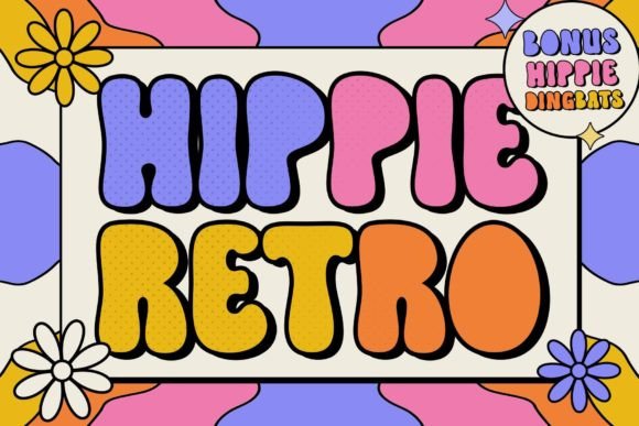 Hippie Retro: A Groovy Display Font