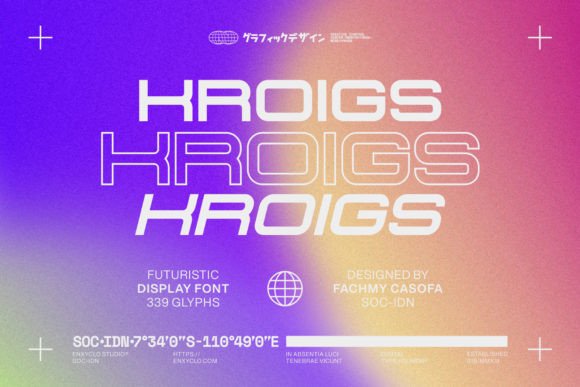 Kroigs: A Futuristic Display Font That Elevates Your Visual Identity