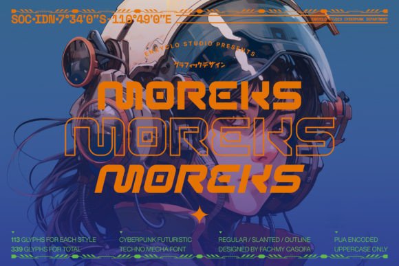 Moreks: A Futuristic Font for Bold Designs