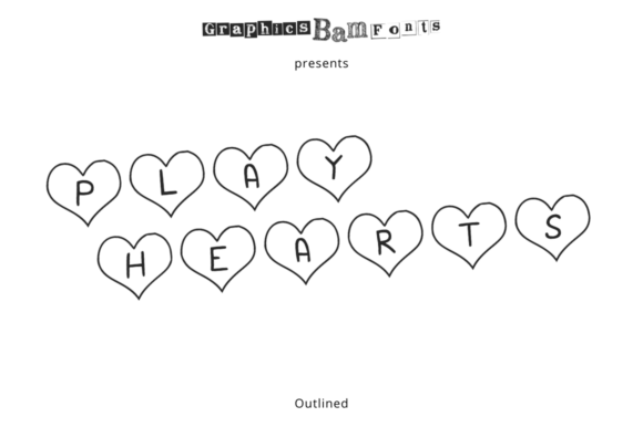 Play Hearts Outlined: A Romantic Font for Every Occasion