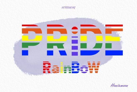 Pride Rainbow: A Vibrant Display Font That Brings Creativity to Life