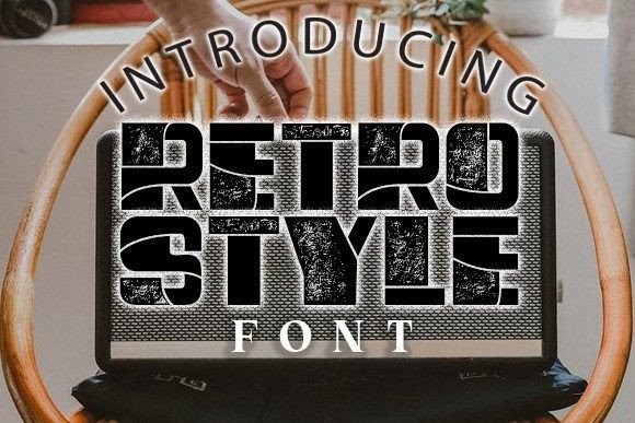 Retro Style: A Bold, Grunge-Inspired Typeface for Creative Expression