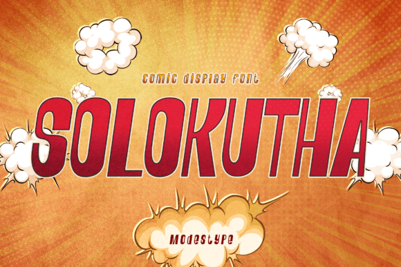 Solokutha: A Pop Art Font with 80s Vibes