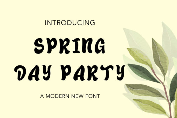 Spring Day Party: A Cute Font for Creative Projects