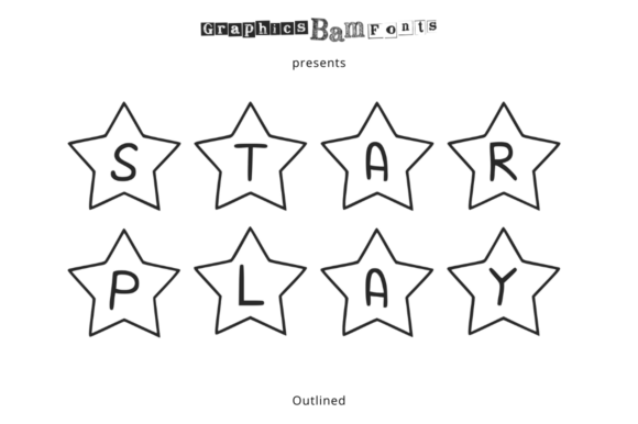 Star Play Outlined: A Festive and Versatile Decorative Font