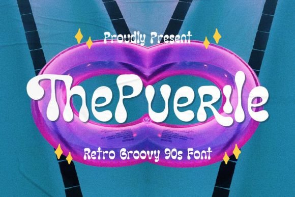 The Puerile: A Retro Groovy Font for Nostalgic Design