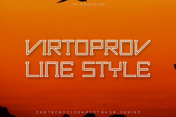 Virtoprov Line: Bold and Authentic Display Font